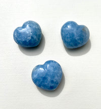 Blue Calcite Hearts