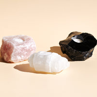 Selenite Candle Holder