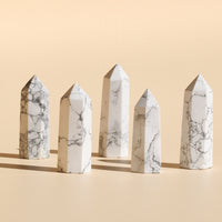 White Howlite Points