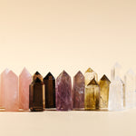 A collection featuring Amethyst Points in the shades of purple