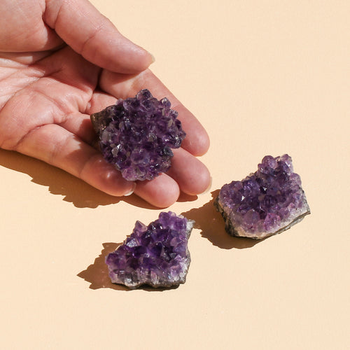 Amethyst Uruguay Clusters in small sizes