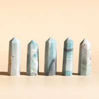 Amazonite Points aligned straight