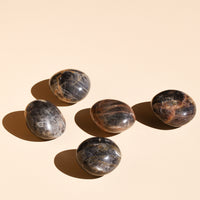 Black Moonstone Palmstones