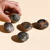 Five Black Moonstone Palmstones