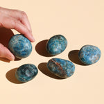 Blue Apatite Palm Stones in various sizes