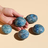 Five Blue Apatite Palm Stones