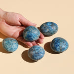 Five Blue Apatite Palm Stones