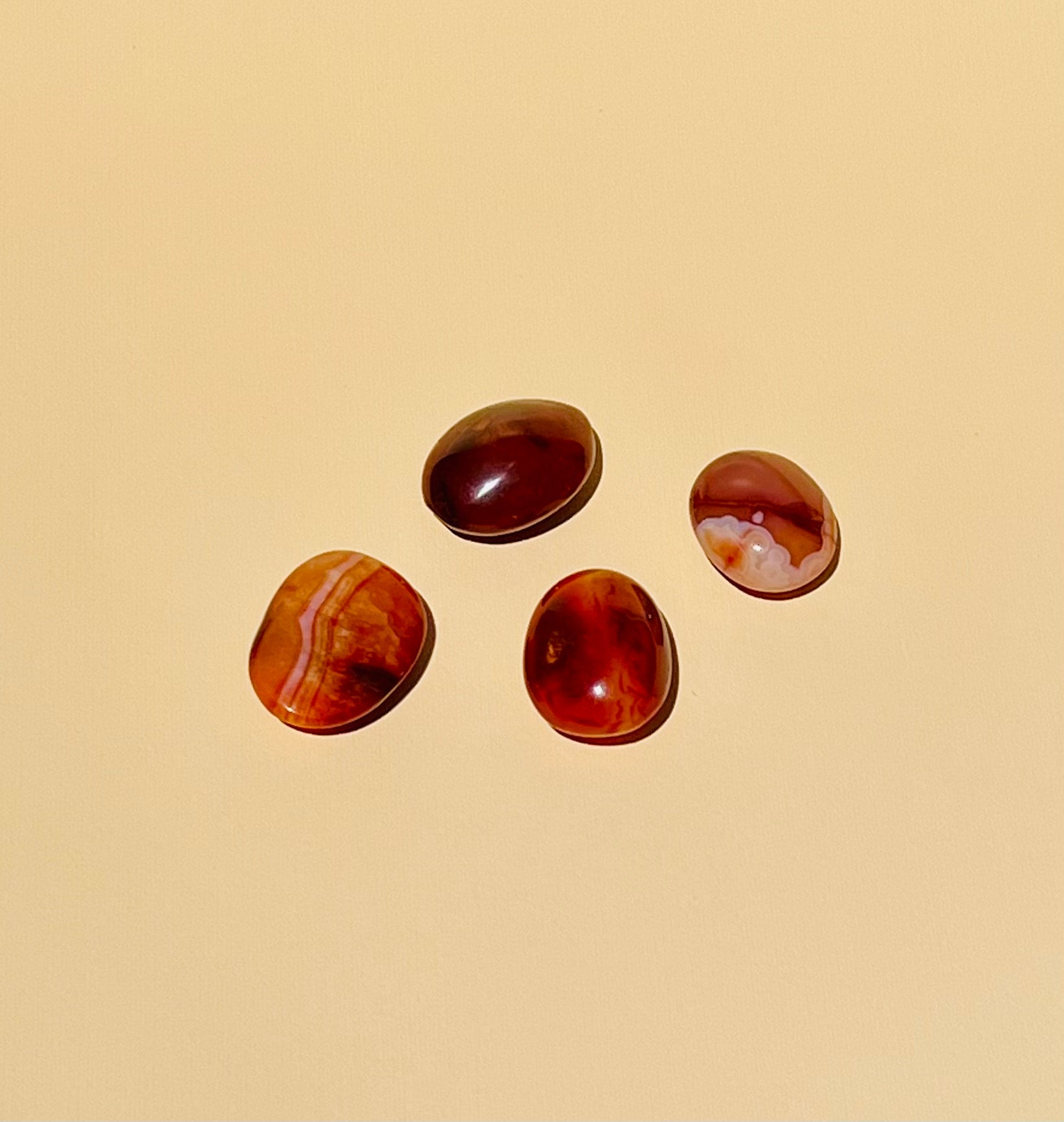 Carnelian Palm Stones