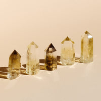 Citrine Points in diagonal