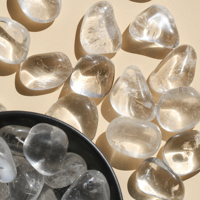 Clear Quartz Tumbles in different sizes