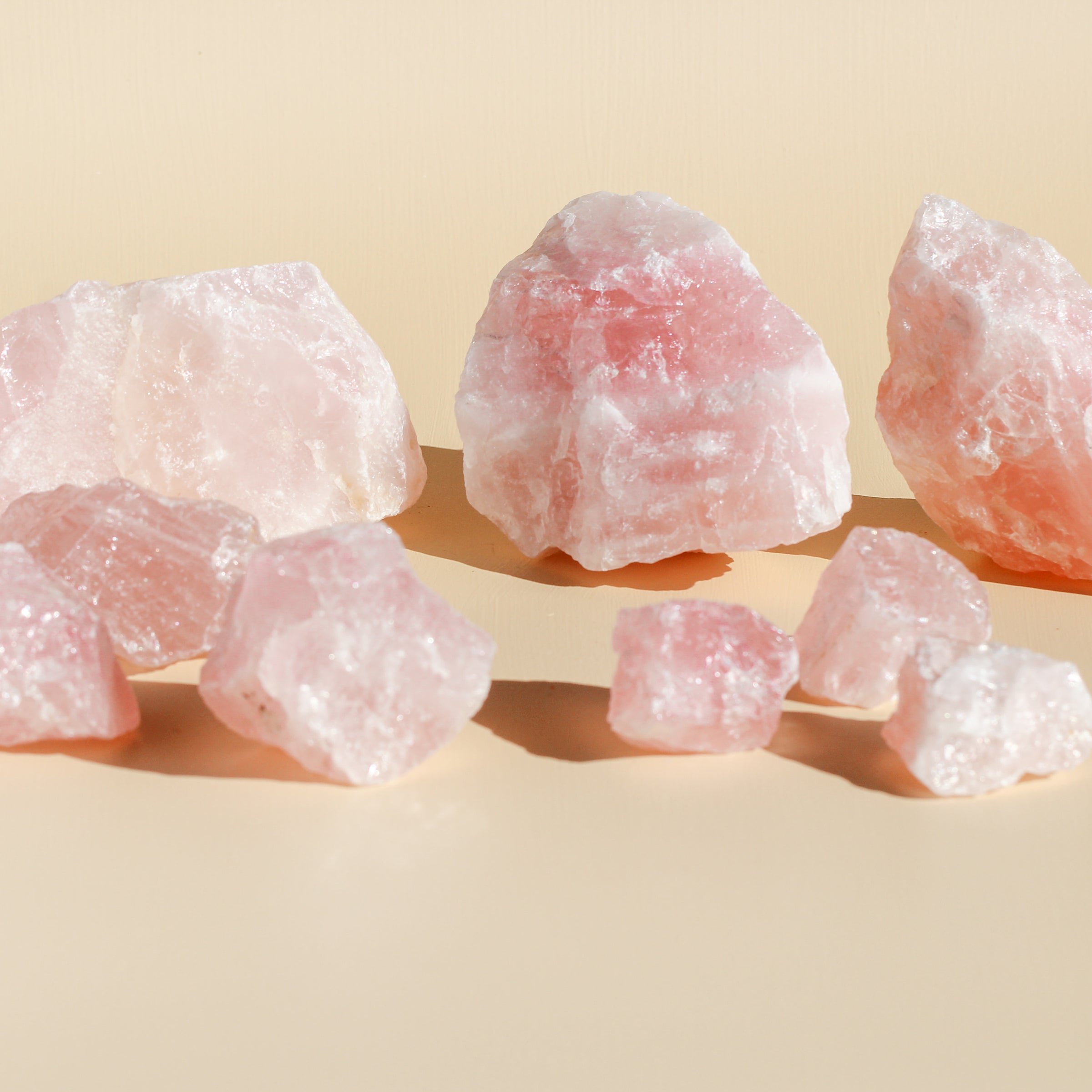 Rose Quartz Chunks from Brazil