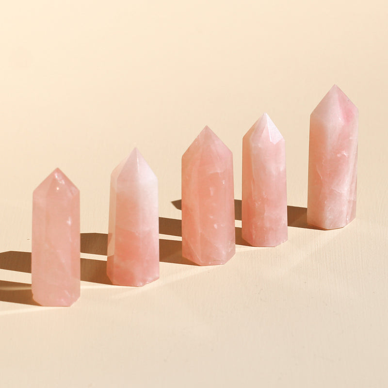 Rose Quartz Points in small sizes