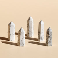 White Howlite Points